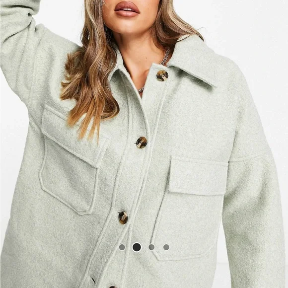 Missguided Brushed Boxy Jacket - Picture 3 of 4